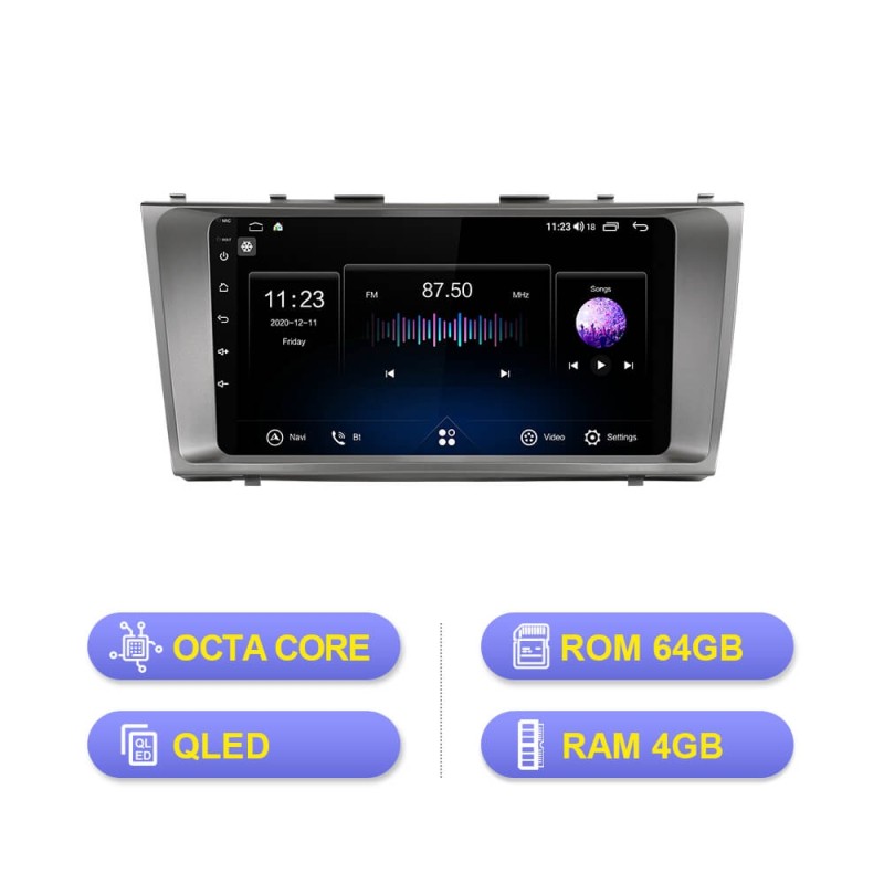 ISUDAR V72 8 core 128G Android 10 For Toyota Camry 7 XV 40 2006-2011