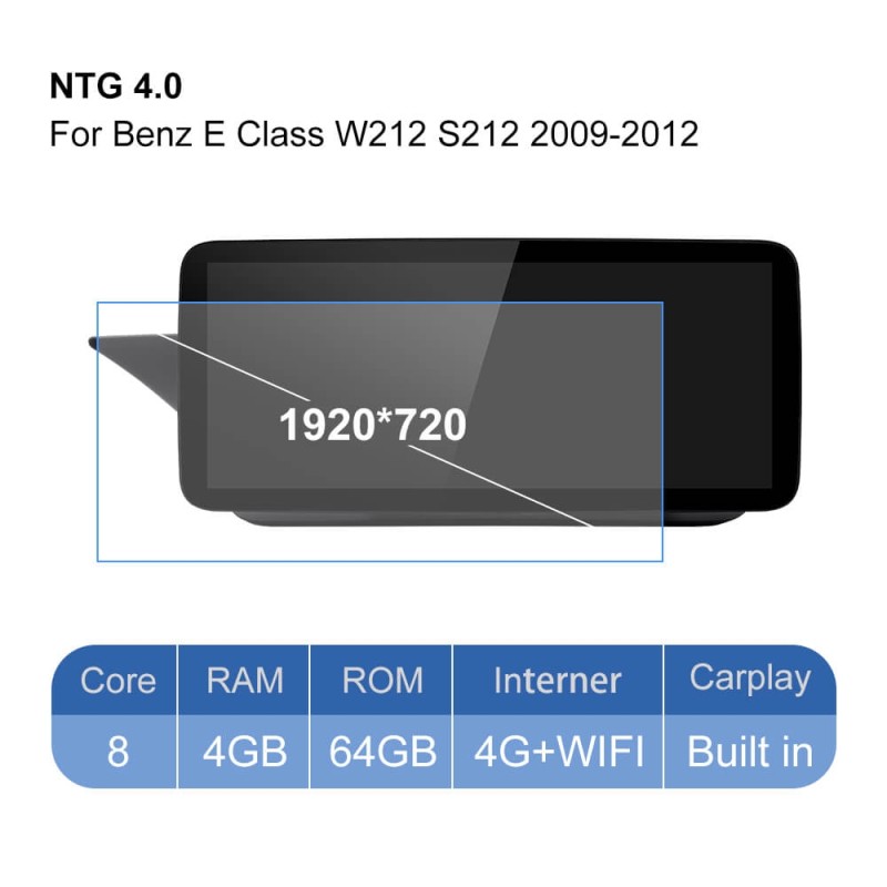 Isudar Car car radio Built in carplay for Mercedes Benz E Class W212 2009-2015 Android 10.0