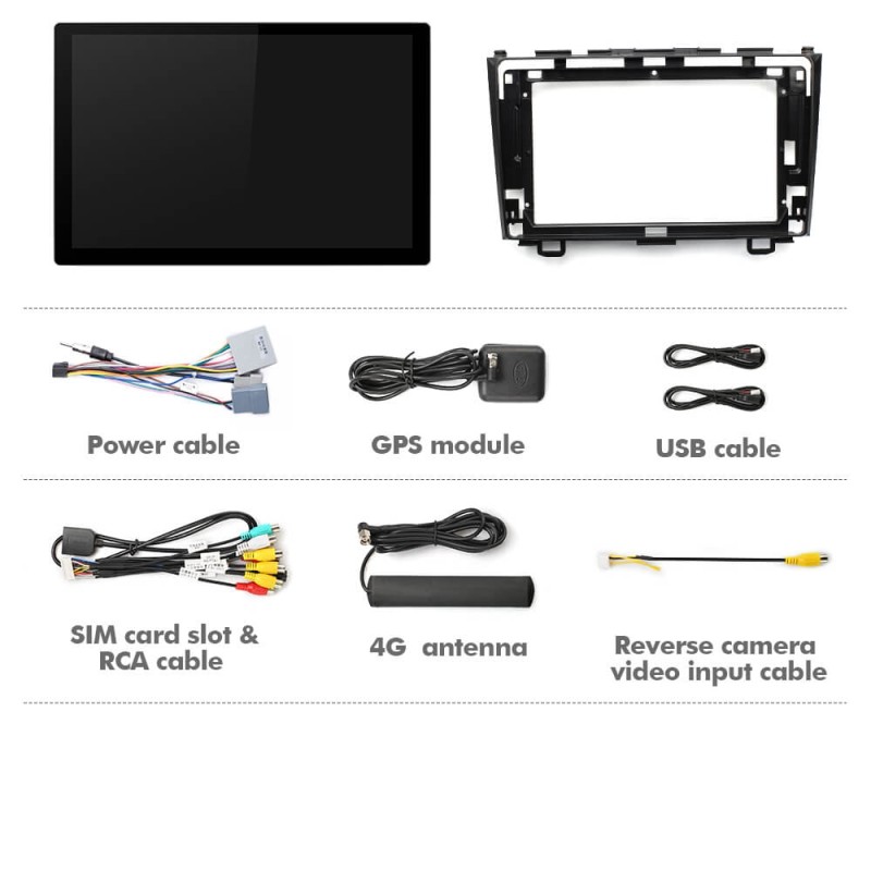 ISUDAR 2K 13.1'' Carplay Android 12 Car Multimedia Radio Player For Honda/CRV/CR-V 2006 2007-2011 GPS Navigation