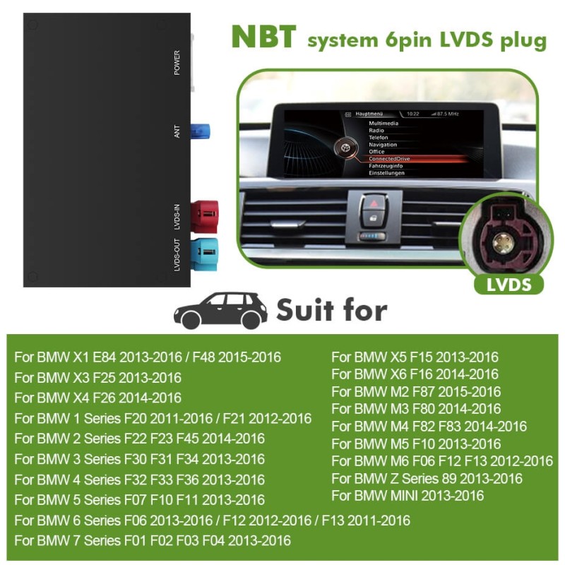 NEW! ISUDAR Apple Carplay& Android Auto Modem For BMW & MINI NBT System