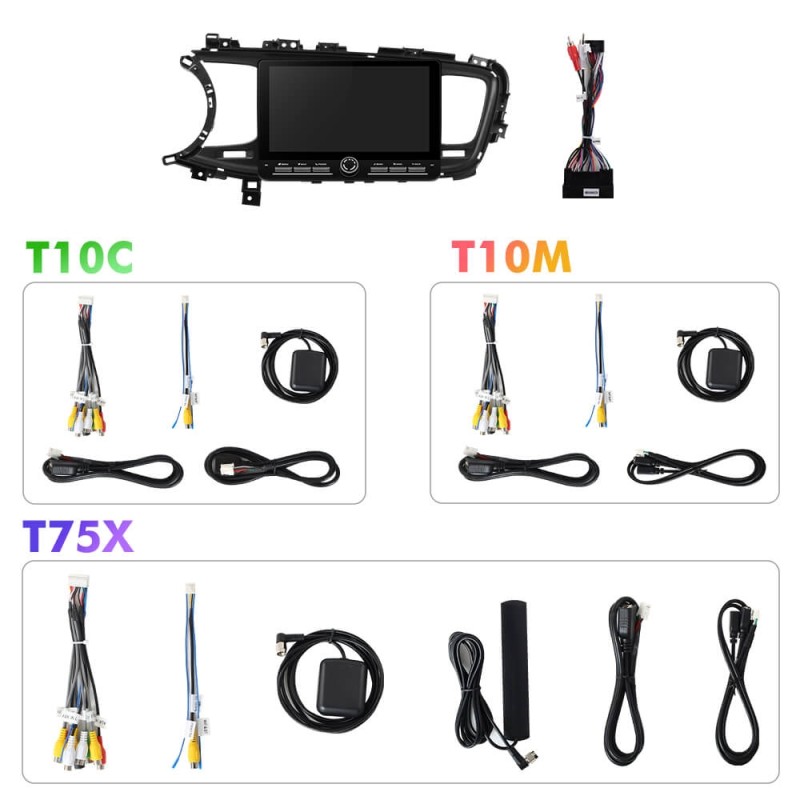 10 inch Android 14 New Design Angle Key 2.0 Touch Screen Car Radio Button Car Stereo For Kia Optima K5 2011-2015