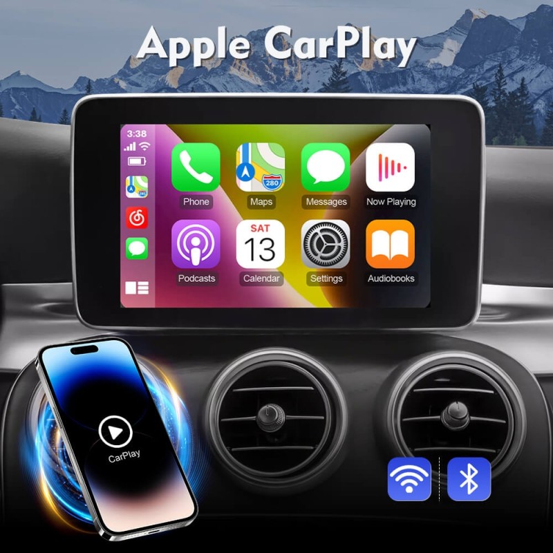 Wireless Carplay & Android Auto Suitable For Mercedes Benz A B C E CLA GLA GLK ML SLD NTG4.5 Sprinter Becker Navigation Module