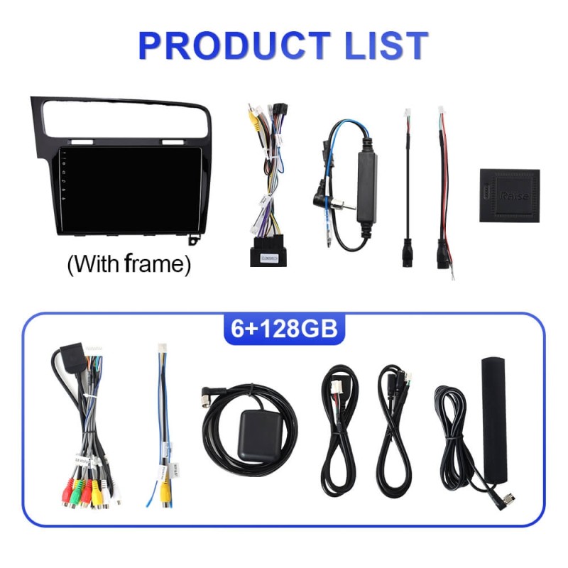 For VW/Volkswagen/Golf 7 2013- T75 Android 14 UIS7865 Car Radio Upgrade From T72