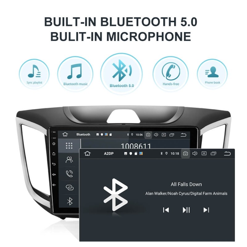ISUDAR Voice control PX6 Android 10 Car Radio For Hyundai/Creta/IX25 2015-2018