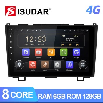 T72 QLED Android 10 Car Radio For Honda/CRV/CR-V 2006 2007-2011 GPS Navigation
