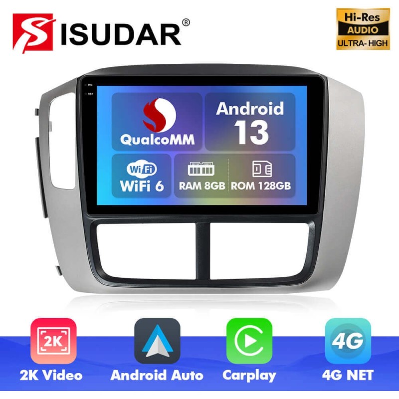 Q6 Qualcomm Android 13 For Honda Pilot 2005-2008 9" screen music car radio DSP ADAU