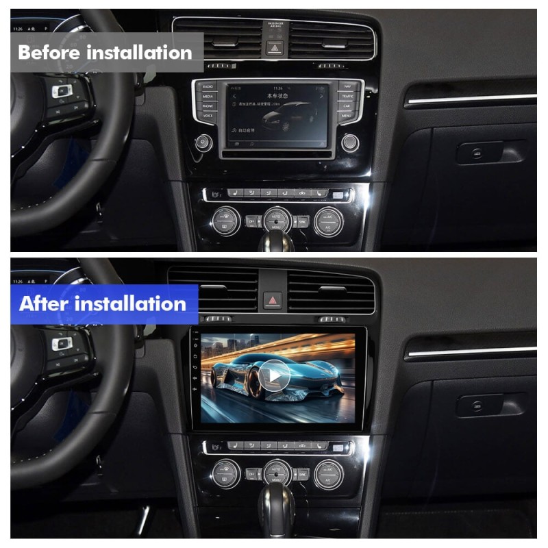 For VW/Volkswagen/Golf 7 2013- T75 Android 14 UIS7865 Car Radio Upgrade From T72