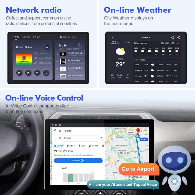 ISUDAR 2K 13.1 Inch 8 Core Android 12 Car Radio For Citroen/Elysee/Peugeot 301 2013 2014-