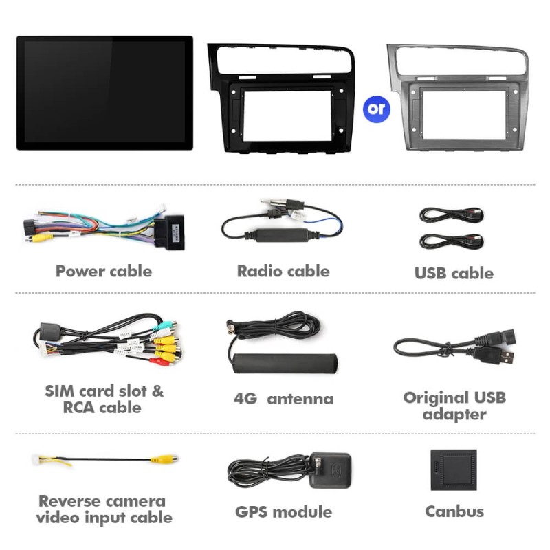 ISUDAR 2K 13.1 Inch Sim Card Android 12 Car Radio For VW/Volkswagen/Golf 7 2013- wireless carplay