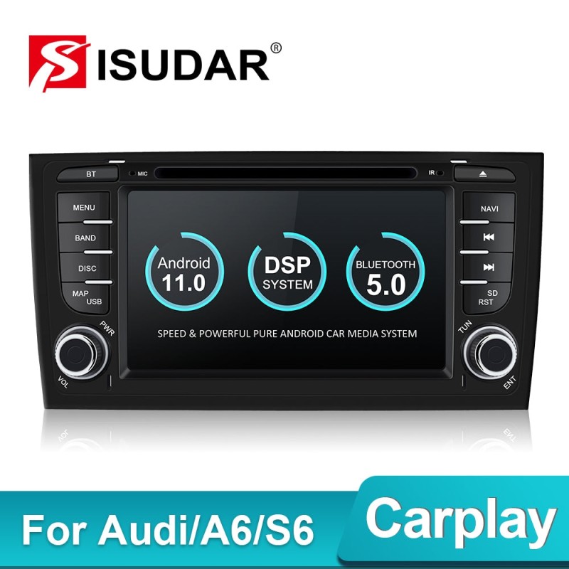 Isudar PX6 2 Din Android 11 For Audi A6 C5 S6 RS6