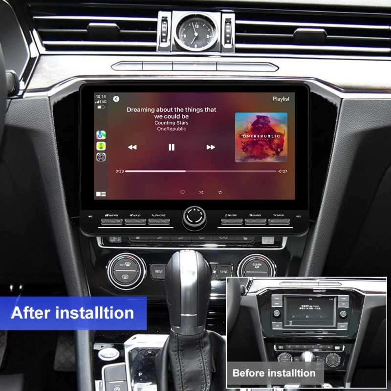 10 inch Android 14 New Design Angle Key 2.0 Touch Screen Car Radio Button Car Stereo For VW/Volkswagen Passat B8 2015-