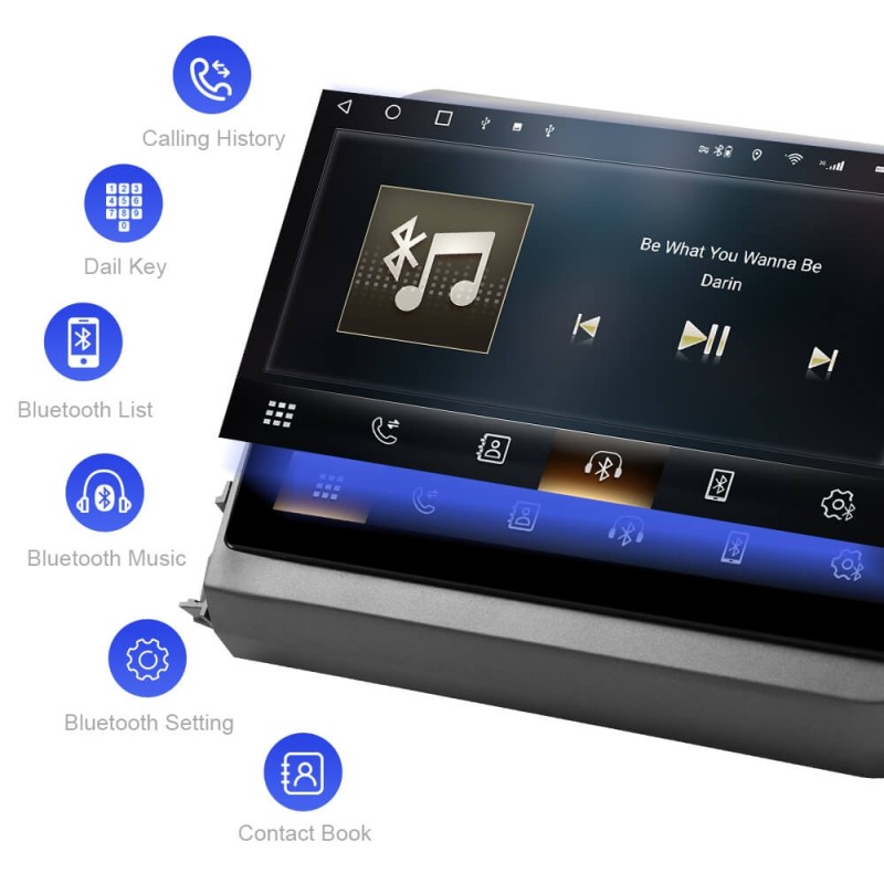 ISUDAR T72 Android 10 Car Radio 9'' For Honda Civic 2012 2013 2014 2015 Wireless Carplay