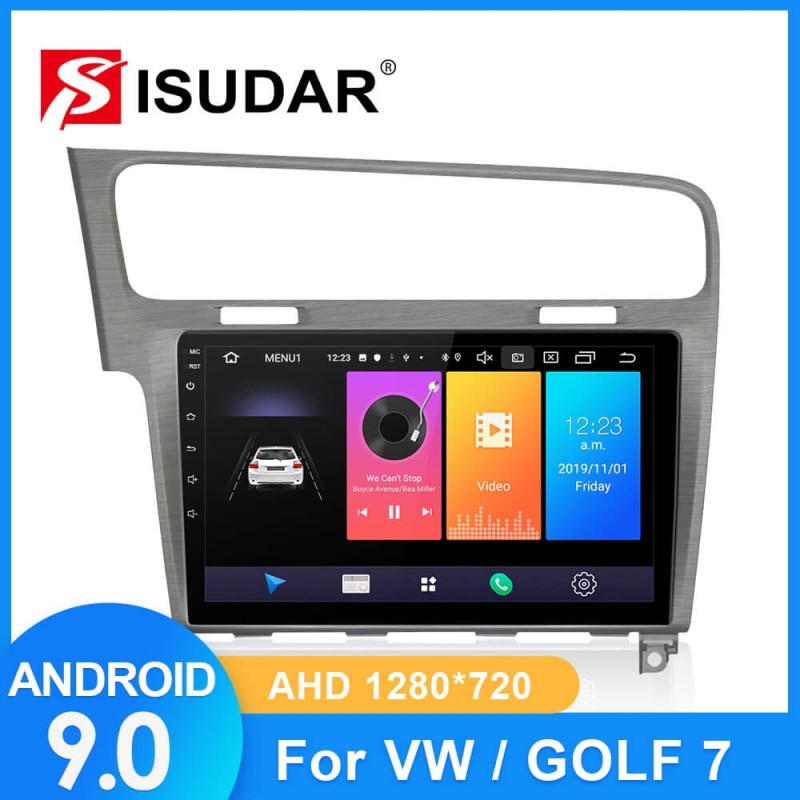 ISUDAR Car Radio For VW/Volkswagen/Golf 7 2 din Android 9