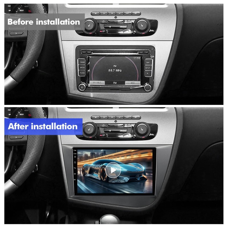 For Seat LEON 2005-2012 T75 Upgrade from T72 Android 14 UIS7865 Car Radio Carplay
