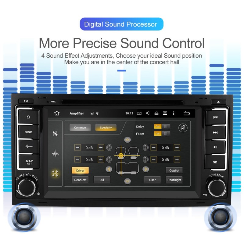 ISUDAR 2 Din Auto Radio Octa core Android 10 For Volkswagen/Touareg/T5