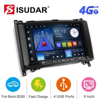 Clearance Sale！ISUDAR Android 10 QLED Full screen Car Radio For Mercedes/Benz/Sprinter/B200/B-class/W245/B170/W169