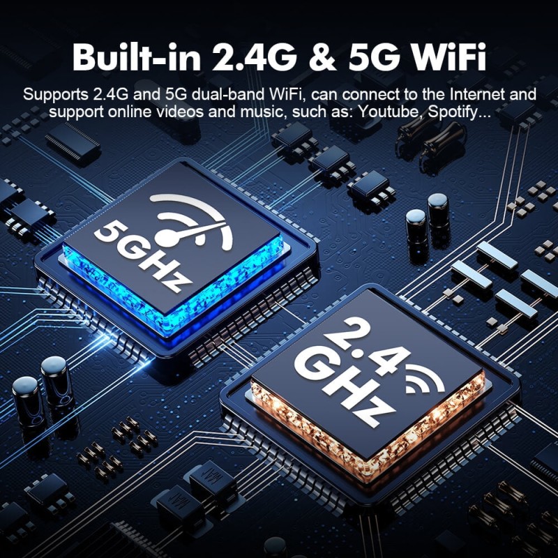 Upgrade from T72 - T75 series Android 14 UIS7865 Car Radio For Universal - No Frame Version