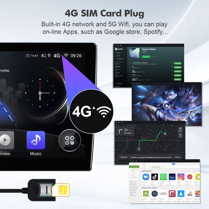 NEW! Android 13 For Honda Civic 2012-2015 2K screen Android Auto 9” Car Radio