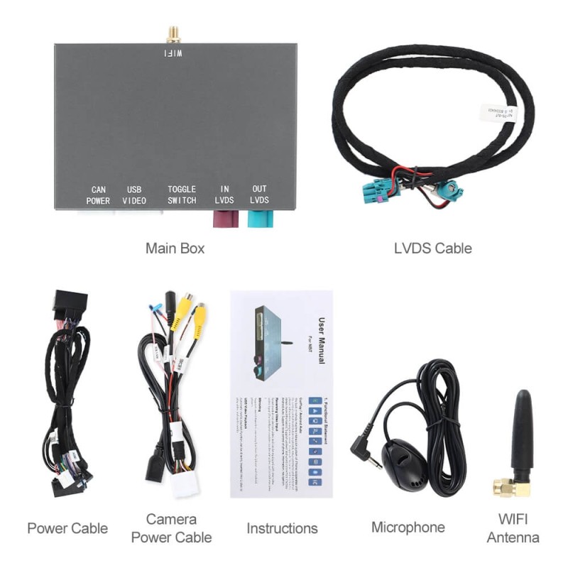 ISUDAR Apple Carplay AA Modem for BMW NBT System 6.5 8.8 10.25inch MINI Cooper F30 F31 F20 F21 F10 F01 X5 E70 X3 F25