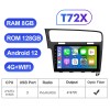 T72 QLED Wireless Carplay 10” Car Radio For VW/Volkswagen/Golf 7 2013-