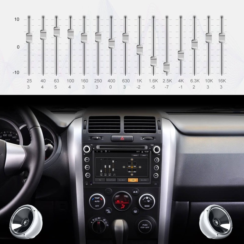 Isudar 2 Din T8 Android 9 Auto Radio For SUZUKI/Grand Vitara