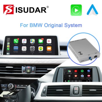 ISUDAR Upgrade original car to wireless Carplay via carplay box for BMW F30 F31 F20 F21 F10 F01 X5 E70 X3 F25