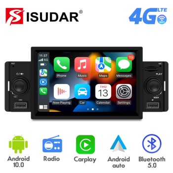 1 DIN Car Radio RDS Carplay Audio Player Car Stereo Universal Radio