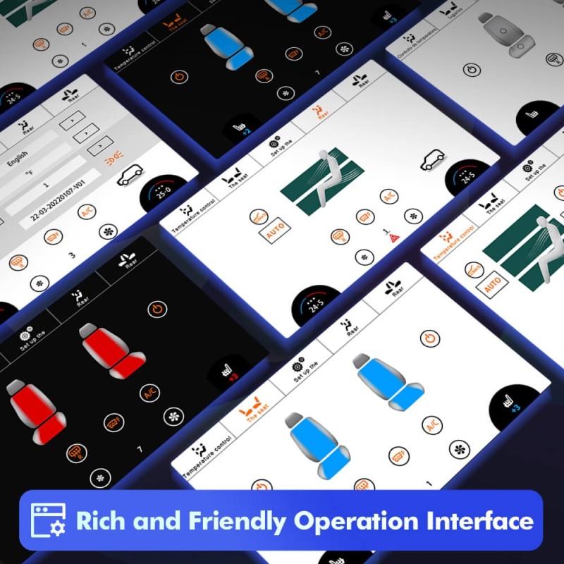 Car Air Conditioning Control Touch Screen Panel for Range Rover Sport 2010-2013 AC Control Panel Upgrade Replacement