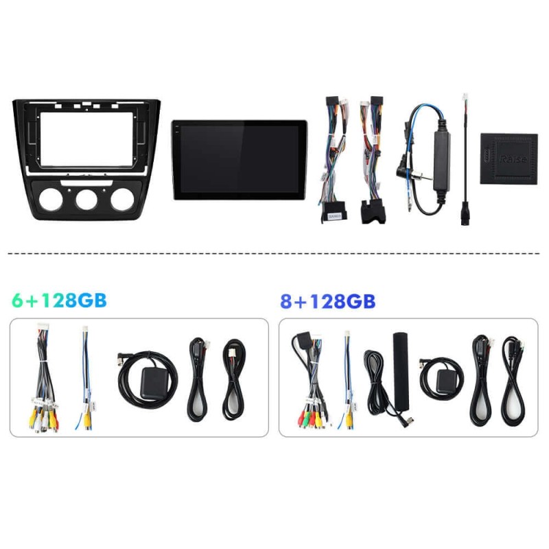 Q6 Qualcomm Android 13 For Skoda Yeti 2009-2013 10" screen multimedia car radio DSP ADAU