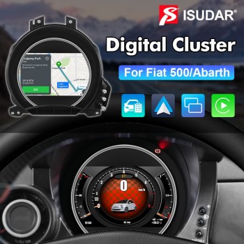 For FIAT Abarth 500 2007-2015 Digital Carplay Instrumental Cluster Speedometer Screen dashboard