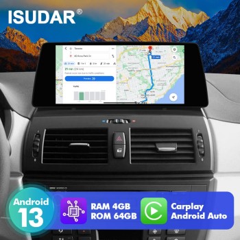 ISUDAR 10.33"Android 13 Car radio For BMW X3 E83 2004-2009