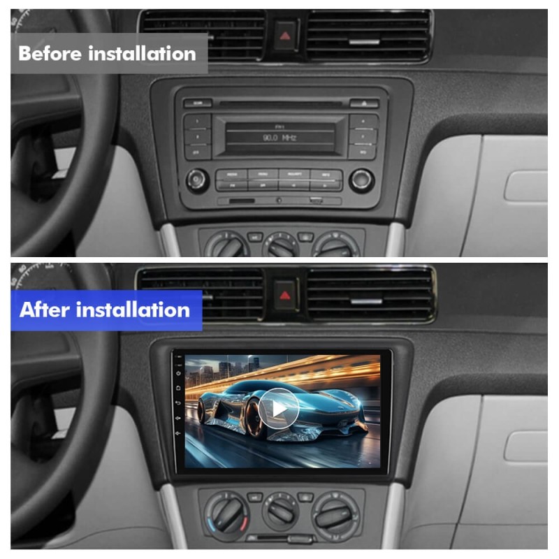 For Skoda Rapid 2013-2019 T75 Upgrade from T72 Android 14 UIS7865 Car Radio