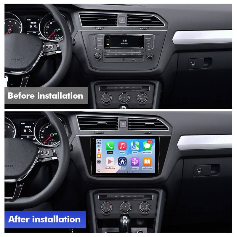 Q6 Qualcomm Android 13 For VW/Volkswagen/Tiguan 2017-2019 10" screen multimedia car radio DSP ADAU