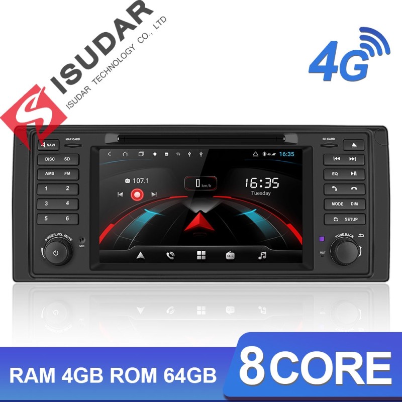ISUDAR H53 2 Din Android Car Radio For BMW/E39/X5/E53