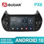 Isudar 1 Din Auto radio 4+64G Android 10 For For FIAT/Fiorino/Qubo/Citroen/Nemo/Peugeot/Bipper