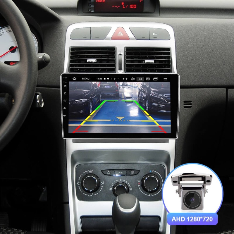 Isudar Voice control QLED Android 10 Car Radio For Peugeot 307 2002-2013