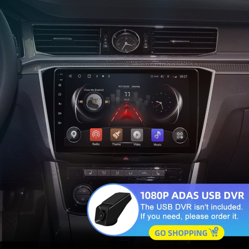 QLED screen Android 10 Car Radio For VW/Passat b8 Magotan 2015-