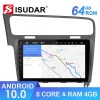 ISUDAR 1 Din Auto radio Android 10 Octa core For VW/Volkswagen/Golf 7