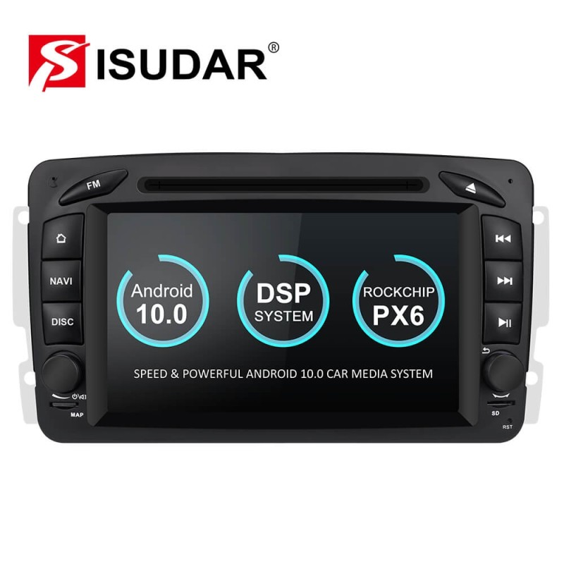 ISUDAR 2 Din Auto Radio Android 10 For Mercedes/Benz/CLK/W209/W203/W208/W463/Vaneo/Viano/Vito