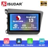 Q6 Qualcomm Android 13 For Honda Civic 2012-2015 9" screen music car radio DSP ADAU