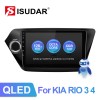 Isudar V72 QLED 1280*720p Octa Core 4G Auto Radio For KIA RIO 3 Built in carplay