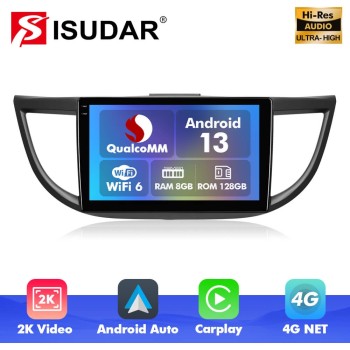 For Honda CRV CR-V 4 RM RE 2012-2016 Q6 Qualcomm Android 13 10" screen music car radio DSP ADAU