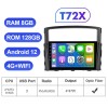 T72 Android 12 Car radio 8 Core RAM 8G DVR For Mitsubishi/Pajero 2006-2014
