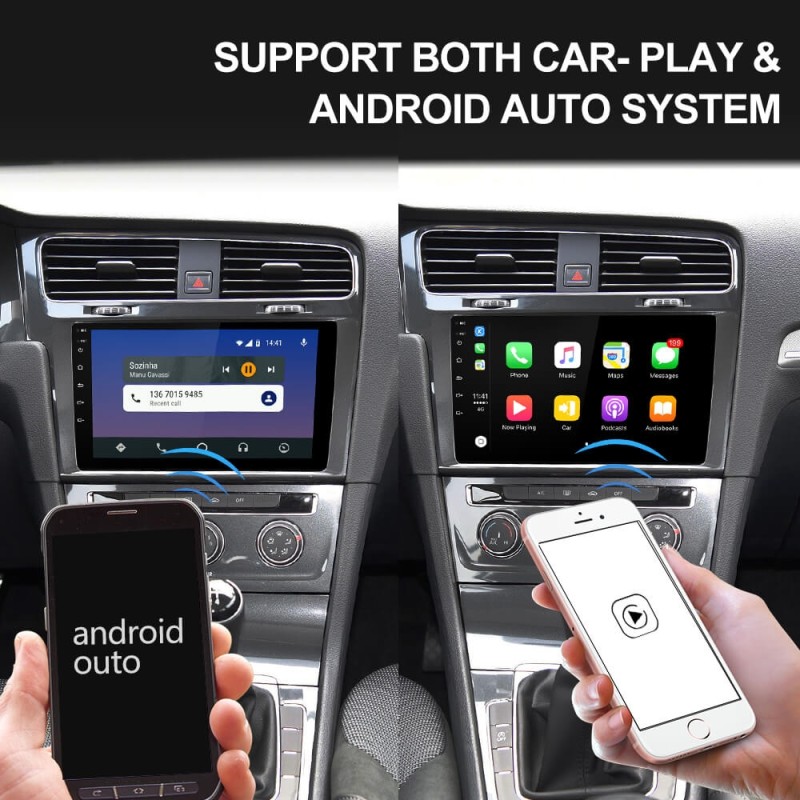 Isudar T8 1 Din Auto Radio Android 9 For VW/Volkswagen/Golf 7