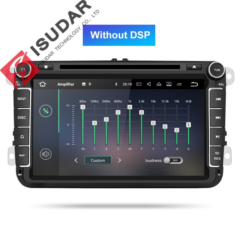 ISUDAR 2 Din Auto radio Android 9 Octa core For Skoda/Seat/Volkswagen/VW/Passat b7/POLO/GOLF