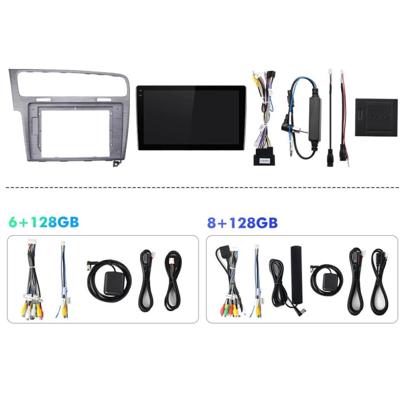 Q6 Qualcomm Android 13 For VW Golf 7 2013-2019 Left Driving 10" screen multimedia car radio DSP ADAU