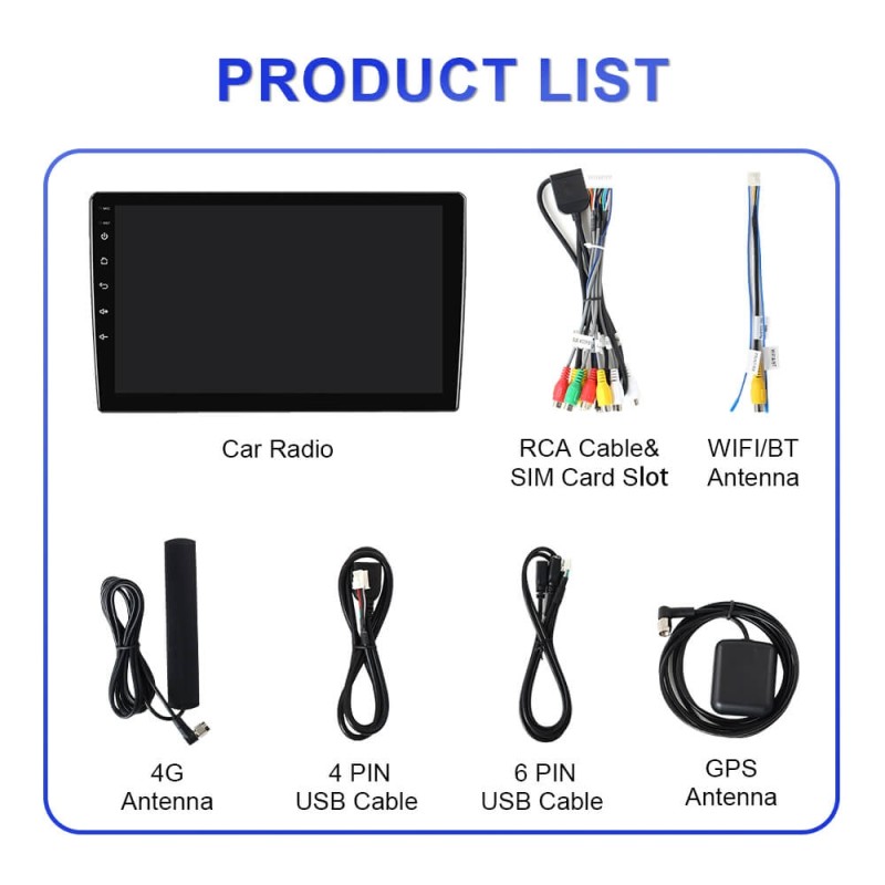 Upgrade from T72 - T75 series Android 14 UIS7865 Car Radio For Universal - No Frame Version