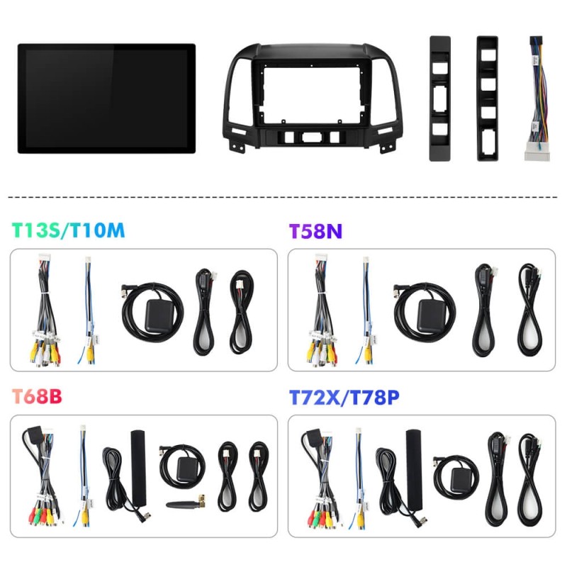NEW! 11.5” Android 13 For Hyundai Santa Fe 2006-2012 Car Radio HDMI Video Output