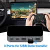 SUDAR USB Docking For Tesla Model Y Model 3 2021 USB HUB Splitter Station Extender Mobile Fast Charging Data Transfer Type-C