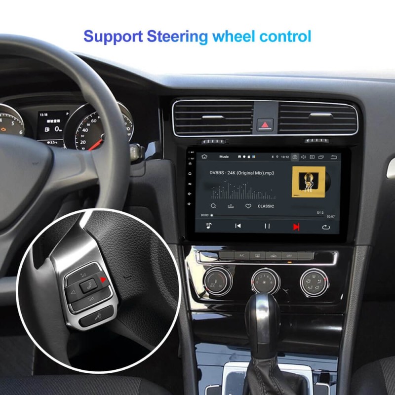 ISUDAR 1 Din Auto radio Android 10 Octa core For VW/Volkswagen/Golf 7